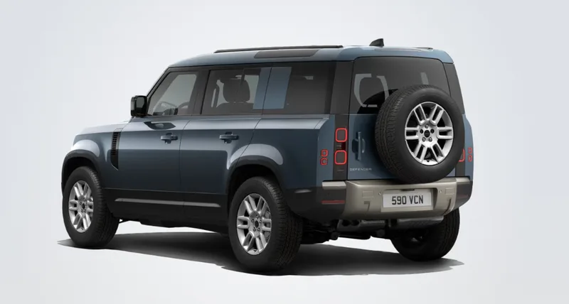 Land Rover Defender 110 in Blau